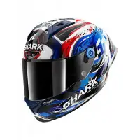 Casco Integrale Shark Aeron-GP FIM Racing-1 Replica Zarco Signature Bianco Nero Blu