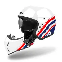 Casco modulare Airoh J 110 EON in fibra Bianco lucido