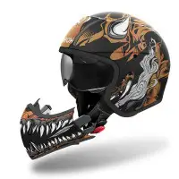 Casco modulare Airoh J 110 ONI in fibra lucido