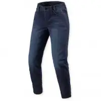 Jeans Moto Donna Rev'it Harper Blu Scuro L30