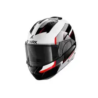 Casco modulare Shark EVO ES KRYD  Bianco Nero Rosso