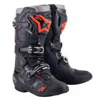 Stivali cross Alpinestars Tech 10 Nero Rosso Fluo