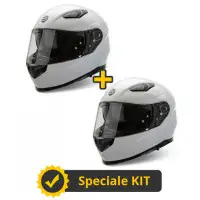 Kit coppia Ventus III Bianco Lucido - 2 caschi integrali Befast