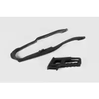 Kit cruna catena+fascia forcella Ufo per Honda CR e CRF Nero