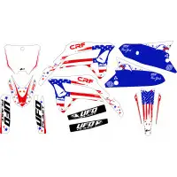 Kit grafica Ufo Patriot per Honda Bianco