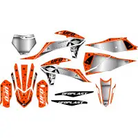 Kit grafica Ufo Stardust per Ktm Arancione fluo