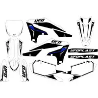 Kit grafica Ufo Stokes per Yamaha Bianco