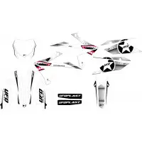 Kit grafica Ufo Thunder per Suzuki Bianco