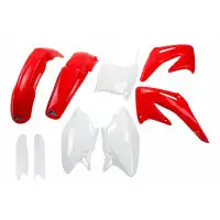 Kit plastiche completo UFO per Honda CRF 450R 2002-2003 Rosso Bianco