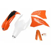 Kit plastiche completo UFO per Ktm EXC e EXC-F Arancio Bianco