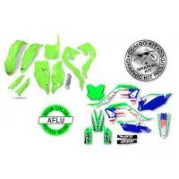 Kit plastiche+decals Ufo Patriot Kawasaki Verde fluo
