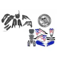 Kit plastiche+decals Ufo Patriot Yamaha Grigio YZ