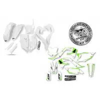 Kit plastiche+decals Ufo Tecna Kawasaki Bianco