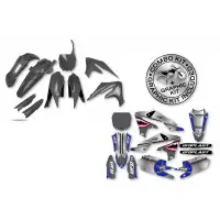 Kit plastiche+decals Ufo Thunder Yamaha Grigio YZ