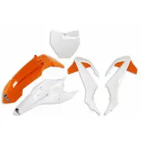 Kit plastiche UFO per Ktm SX 65 (2016-2023) Bianco Arancio