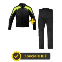 Kit completo STRIKE CE Nero Giallo - Giacca moto Befast Strike + Pantaloni Befast Gladiator