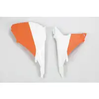 Coperchio scatola filtro UFO per KTM SX e SX-F Bianco Arancio