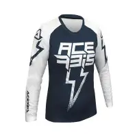 Maglia Cross Acerbis J-Kid Blizzard Blu Bianco