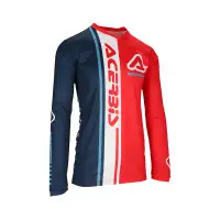 Maglia Cross Acerbis Mx J-Track Connection Rosso Blu