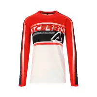 Maglia Cross Acerbis Mx Linear Lugo Bianco Rosso