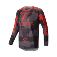 Maglia Cross Alpinestars Racer Hollow Arancio Camo