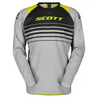 Maglia cross Scott Evo Swap Grigio Giallo