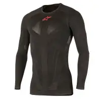 Maglia intima Alpinestars TECH TOP LS maniche lunghe Nero Rosso