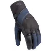 Guanti moto pelle Moore F4 Nero Blu