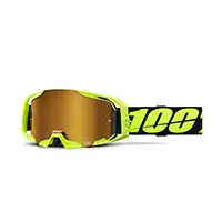 Occhiali Cross 100% Armatic Neon Giallo Specchiato