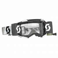 Occhiali cross Scott Fury WFS premium Nero Bianco lente chiara