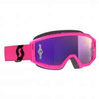 Occhiali cross Scott Primal Rosa Nero lente viola cromata