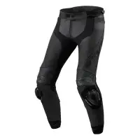 Pantaloni moto pelle allungati Rev'it Apex Nero