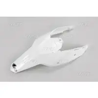 Parafango post Ufo con fiancatine e attacchi Ktm EXC 125 2008-2011 bianco