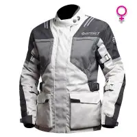 Giacca moto donna touring Befast BOLT Lady CE Certificata 3 strati Nero Grigio