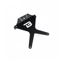 Portatarga reclinabile Barracuda TT910416S con supporto faro e frecce su targa per Triumph