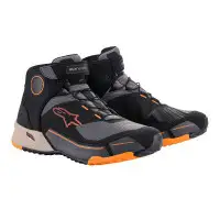 Scarpe moto Alpinestars CR-X DRYSTAR Nero Marrone Chiaro Arancio