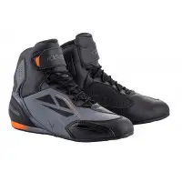 Scarpe moto Alpinestars FASTER-3 DRYSTAR Nero Cool Grigio Arancio Fluo