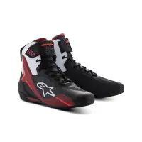 Scarpe moto Alpinestars Faster 4 bianco rosso scuro