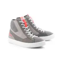 Scarpe Moto Alpinestars Stated Grigio Rosso Fluo