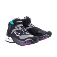 Scarpe moto donna Alpinestars CR-X WOMEN'S DRYSTAR Nero Grigio Viola