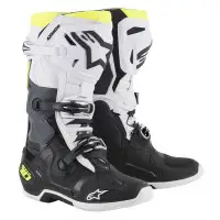 Stivali cross Alpinestars TECH 10 Nero Bianco Giallo