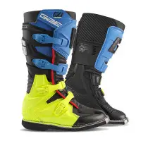 Stivali moto Bambino Gaerne GXJ nero blu giallo fluo