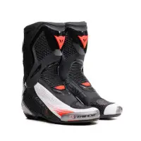 Stivali Moto Racing Dainese Torque 4 Air Bianco Rosso Fluo