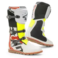 Stivali moto unisex Stylmartin IMPACT PRO.2 Bianco/Rosso/Giallo Fluo.