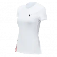 T-Shirt donna Dainese Logo Bianco Nero