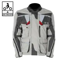Giacca moto touring Befast TOURING TECH CE certificata 3 strati Nero Grigio