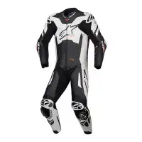 Tuta Moto Pelle Intera Alpinestars Gp Plus V1 Sprint Nero Bianco