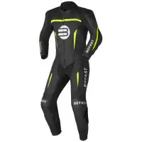 Tuta moto pelle intera Befast SENTUL CE Giallo Nero