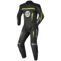 Tuta moto pelle intera Befast SENTUL CE Nero Giallo