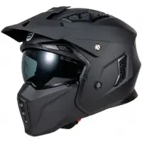 Casco jet Befast OPTIMUS con mentoniera staccabile Nero
